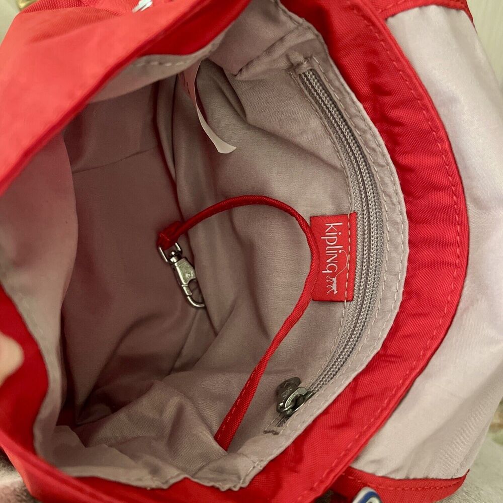 Kipling Women's Sabian Red Crossbody Mini Bag with Adjustable Strap With Jaxton - Picture 9 of 10